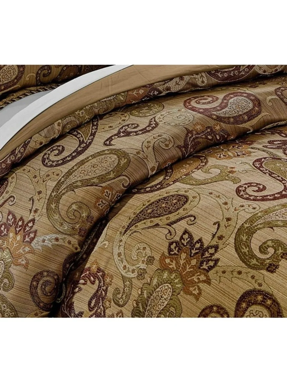 Brown Paisley Comforter Set - Home Bedding